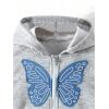 image:imageSOLY HUX Toddler Girls Zip Up Hoodies Jacket Butterfly Graphic Long Sleeve Outerwear Fall Clothes with Pockets