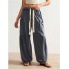 image:imageSOLY HUX Womens Baggy Sweatpants Drawstring Waist Jogger Pants with Pocket Casual Wide Leg PantsDark Grey