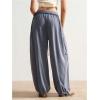 image:imageSOLY HUX Womens Baggy Sweatpants Drawstring Waist Jogger Pants with Pocket Casual Wide Leg PantsDark Grey