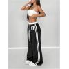 image:imageSOLY HUX Womens Baggy Sweatpants Wide Leg Ed Hardy Sweatpant Y2k Drawstring Pants StreetwearBlack Printed