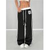 image:imageSOLY HUX Womens Baggy Sweatpants Wide Leg Ed Hardy Sweatpant Y2k Drawstring Pants StreetwearBlack Printed
