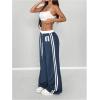 image:imageSOLY HUX Womens Baggy Sweatpants Wide Leg Ed Hardy Sweatpant Y2k Drawstring Pants StreetwearBlue Printed