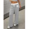 image:imageSOLY HUX Womens Baggy Sweatpants Wide Leg Ed Hardy Sweatpant Y2k Drawstring Pants StreetwearGrey Number