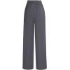 image:imageSOLY HUX Womens High Waisted Dress Pants Metal Linked Casual Work Office Business Long TrousersPlain Grey