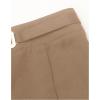 image:imageSOLY HUX Womens High Waisted Dress Pants Metal Linked Casual Work Office Business Long TrousersPlain Khaki