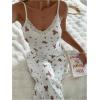 image:imageSOLY HUX Womens Lace Sleepwear 2 Piece Pajamas Cute Bow Print Cami Crop Top and Pants Lounge SetApricot Bear