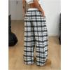 image:imageSOLY HUX Womens Plaid Checkered Pants Flannel Pajama Pants Lounge Wide Leg Baggy Sweatpants with PocketsMulticolor Plaid