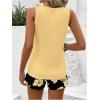 image:imageSOLY HUX Womens Plus Size 2 Piece Summer Vacation Outfits Sleeveless Tank Tops and Floral Print Shorts SetYellow Floral