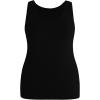 image:imageSOLY HUX Womens Plus Size 4 Packs Long Tank Tops Sleeveless Undershirts Layering Basic VestsBlack White