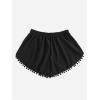 image:imageSOLY HUX Womens Plus Size Beach Shorts Tassel High Waisted Swim Bottom Summer SwimwearSolid Black