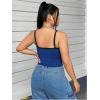 image:imageSOLY HUX Womens Plus Size Goth Cami Crop Tops Contrast Mesh Spaghetti Strap Summer TopDark Blue Heart