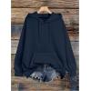 image:imageSOLY HUX Womens Plus Size Hoodies Long Sleeve Hooded Graphic Preppy Sweatshirts with PocketsDark Blue