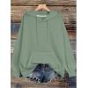 image:imageSOLY HUX Womens Plus Size Hoodies Long Sleeve Hooded Graphic Preppy Sweatshirts with PocketsOlive Green