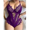 image:imageSOLY HUX Womens Plus Size Lingerie Sexy Bodysuit Lace Sheer One Piece Cami Teddy Babydoll NightwearPlain Purple