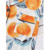 image:imageSOLY HUX Womens Summer Lounge Set Printed Short Sleeve Shirt and Shorts Pajamas Two Piece SleepwearOrange Multi