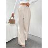 image:imageSOLY HUX Womens Wide Leg Dress Pants High Waisted Pleated Loose Work Office TrousersPure Apricot