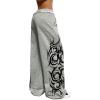 image:imageSOLY HUX Womens Y2k Baggy Sweatpants Wide Leg Graphic Grunge Goth 2000s Emo Pants Streetwear with PocketsLight Grey Graphic