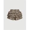 image:imageSOLY HUX Womens Y2k Leopard Ruffle Mini Shorts Cheetah Print Elastic Waist Bow Layered Bloomer ShortsMulticoloured Leopard