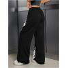 image:imageSOLY HUX Womens Y2k Sweatpants Drawstring Waist Wide Leg Gothic Grunge Pants StreetwearBlack Graphic