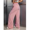 image:imageSOLY HUX Womens Y2k Sweatpants Drawstring Waist Wide Leg Gothic Grunge Pants StreetwearPink Graphic