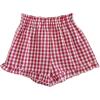 image:imageSOLY HUX Toddler Girls Plaid Shorts Elastic Waist Wide Leg Ruffle Hem Loose Casual Summer ShortsHotpink Plaid