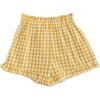 image:imageSOLY HUX Toddler Girls Plaid Shorts Elastic Waist Wide Leg Ruffle Hem Loose Casual Summer ShortsYellow Plaid