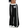 image:imageSOLY HUX Womens Baggy Sweatpants Wide Leg Ed Hardy Sweatpant Y2k Drawstring Pants StreetwearBlack Printed