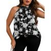 Black Floral Printed