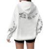 image:imageSOLY HUX Womens Plus Size Hoodies Long Sleeve Hooded Graphic Preppy Sweatshirts with PocketsWhite Graphic