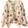 image:imageSOLY HUX Womens Plus Size Vintage Floral Print Lace Up Cardigan Sweater Long Sleeve Knitted Retro OuterwearApricot Floral