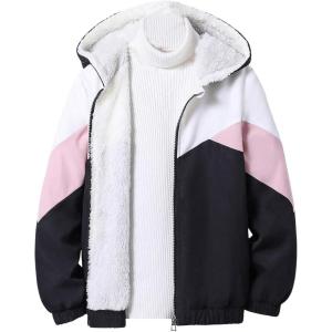 image:imageSOLY HUX Girls Zip Up Color Block Fleece Hoodies Jacket Long Sleeve Outerwear Coat
