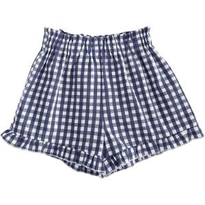 image:imageSOLY HUX Toddler Girls Plaid Shorts Elastic Waist Wide Leg Ruffle Hem Loose Casual Summer ShortsRoyal Blue Plaid