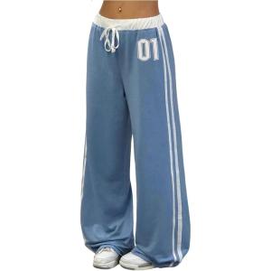 image:imageSOLY HUX Womens Baggy Sweatpants Wide Leg Ed Hardy Sweatpant Y2k Drawstring Pants StreetwearLight Blue