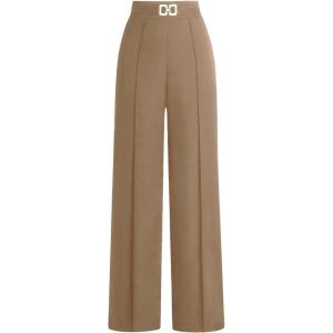 image:imageSOLY HUX Womens High Waisted Dress Pants Metal Linked Casual Work Office Business Long TrousersPlain Khaki