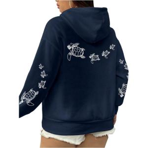image:imageSOLY HUX Womens Plus Size Hoodies Long Sleeve Hooded Graphic Preppy Sweatshirts with PocketsDark Blue