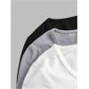 image:imageSOLY HUX Girls 3 Piece Long Sleeve T Shirts Square Neck Basic Slim Fitted Tees Crop TopsBlack Grey White