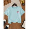 image:imageSOLY HUX Girls Cute Bow Graphic T Shirts Short Sleeve Crew Neck Loose Fit Summer Casual Tee TopsLight Blue