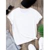 image:imageSOLY HUX Girls Cute Cat Graphic Tees Letter Print Short Sleeve T Shirts Preppy Clothes Summer TopsWhite Slogan