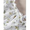 image:imageSOLY HUX Girls Ditsy Floral Print Frill Trim Cami Crop Top Cute Summer Tops Preppy ClothesWhite Flower Print