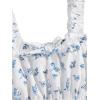 image:imageSOLY HUX Girls Ditsy Floral Print Frill Trim Cami Crop Top Cute Summer Tops Preppy ClothesWhite and Blue Ditsy Floral