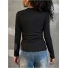 image:imageSOLY HUX Girls Long Sleeve T Shirt Square Neck Slim Fitted Tee Casual Fall TopsPure Black