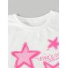 image:imageSOLY HUX Girls Y2k Clothes Star Graphic Crop Top and Baggy Pants Grunge 2 Piece Outfit StreetwearPink and White