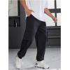 image:imageSOLY HUX Mens Sweatpants Drawstring Waist Printed Cargo Pants Street Outdoor Joggers with PocketsBlack Printed