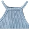 image:imageSOLY HUX Toddler Girls Fringe Trim Halter Top Sleeveless Summer Boho Crop Cami TopsLight Blue