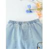 image:imageSOLY HUX Toddler Girls Straight Leg Jeans Elastic Waist Cute Denim Pants Lovely Summer ClothesMedium Wash
