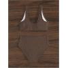image:imageSOLY HUX Womens 2 Piece Bikini Set Ring Linked High Waisted Textured Bathing Suit SwimwearPlain Coffee Brown