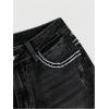 image:imageSOLY HUX Womens Bell Bottom Jeans Embroidery Y2k Stretch Flare Denim PantsBlack Embroidery