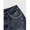 image:imageSOLY HUX Womens Bell Bottom Jeans Embroidery Y2k Stretch Flare Denim PantsDark Blue Graphic Embroidery