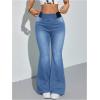 image:imageSOLY HUX Womens Flare Jeans Leggings High Waisted Stretch Bell Bottom Denim PantsLight Wash