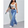 image:imageSOLY HUX Womens Flare Jeans Leggings High Waisted Stretch Bell Bottom Denim PantsLight Wash
